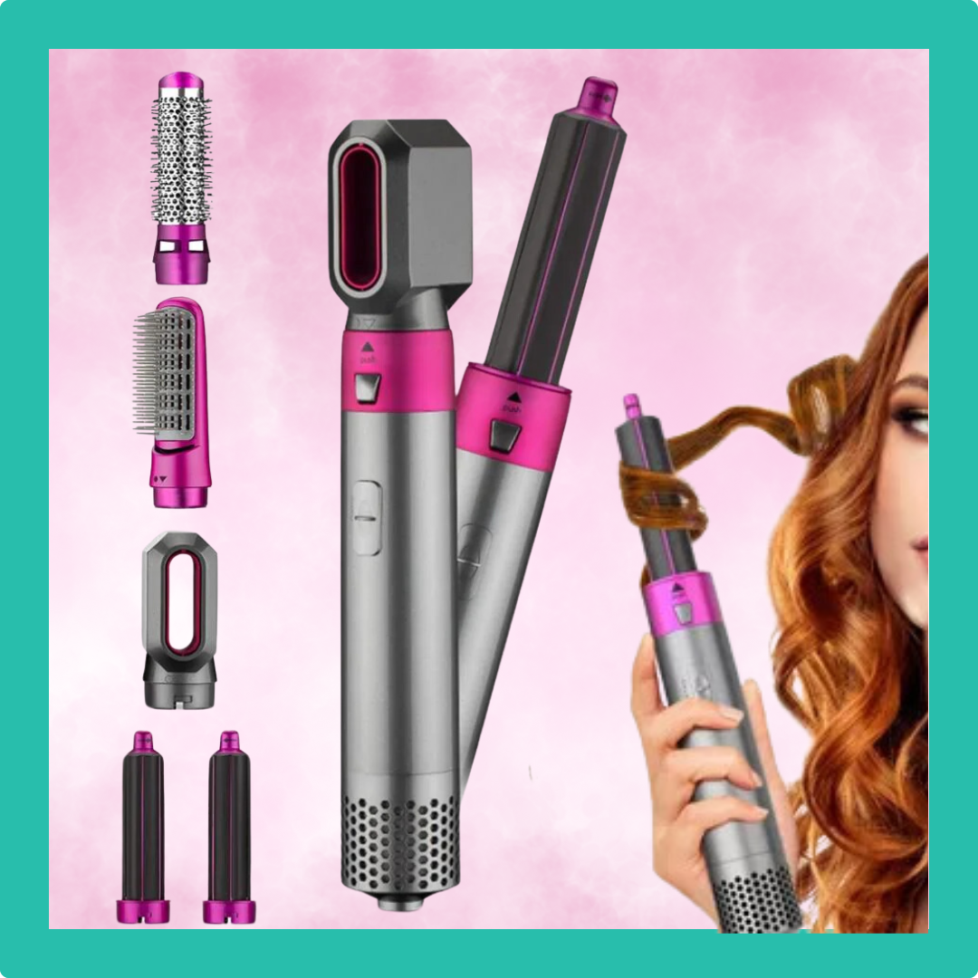 Cepillo 5 en 1: La Solución Todo-en-Uno para Tu Estilo Perfecto