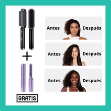 Cargar imagen en el visor de la galería, Cepillo Alisador Profesional + Mini plancha portátil 2en1 de Regalo
